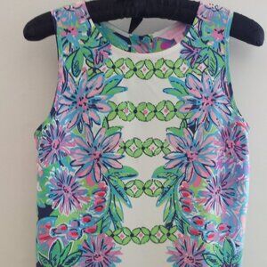 'Lilly Pulitzer' Silk Sleeveless Top Size XS EUC